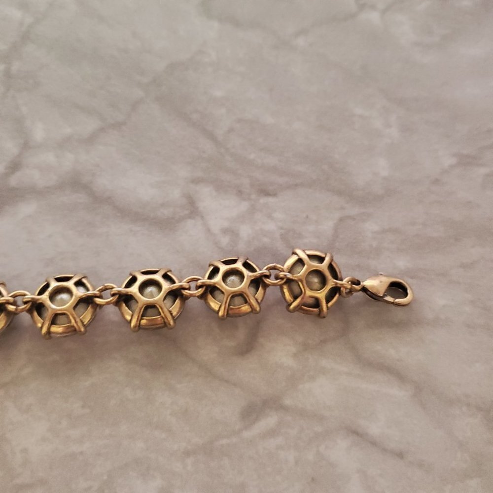✨ Stella and Dot Blush Rose Pink Jumbo Rhinestones Crystal Statement Bracelet ✨ - Picture 9 of 10